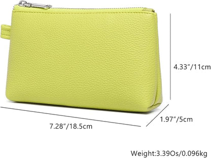 PU Leather Makeup Simple and Convenient Handbag Small Exquisite Storage Bag (Pu/Grass)