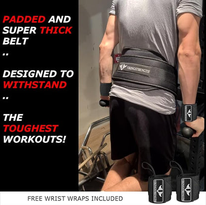 Vikingstrength Dip Belt for Weight Lifting Including Wrist