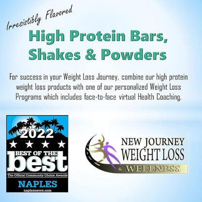 Peppermint Cocoa Crunch Bar - New Journey Weight Loss & Wellness - High Protein Meal Replacement Nutrition Bar (7 bars/box)