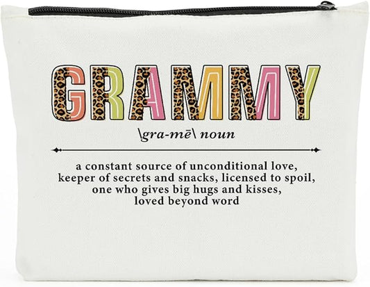 Grammy Makeup Bag - Cosmetic Bag for Grandma Gifts, Mother's Day & More