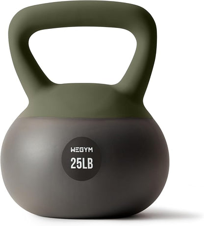 Soft Kettlebells with Cushioned Impact-Resistant Base and Anti-Slip