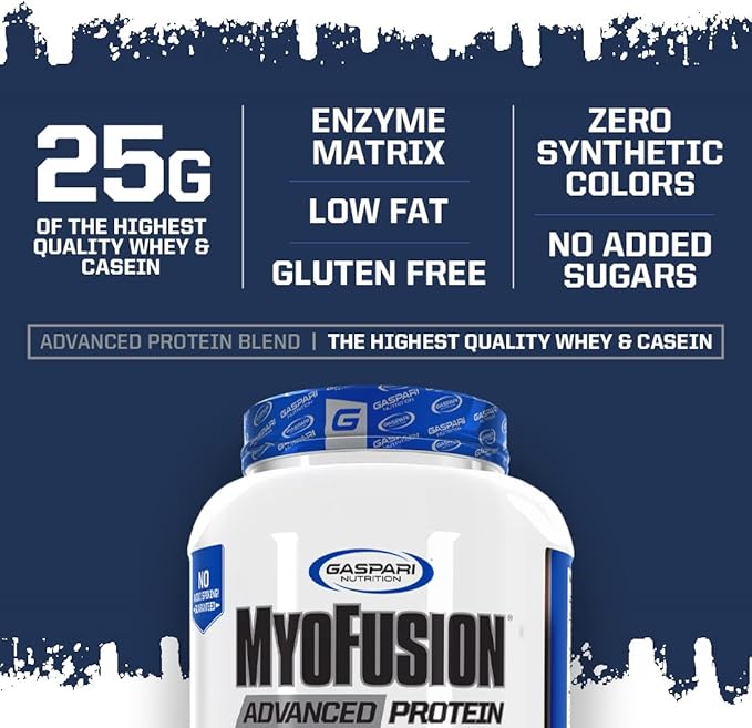 Gaspari Nutrition Myofusion Advanced Protein, Cookies and Cream, 4 Pound