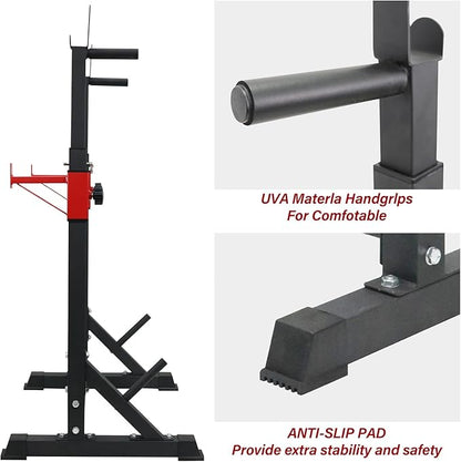 PLKO Multi-Function Squat Press Barbell Rack Stand, Height Adjustable Barbell，Max Load 550lbs,Fitness Exercise Equipment Home Gym