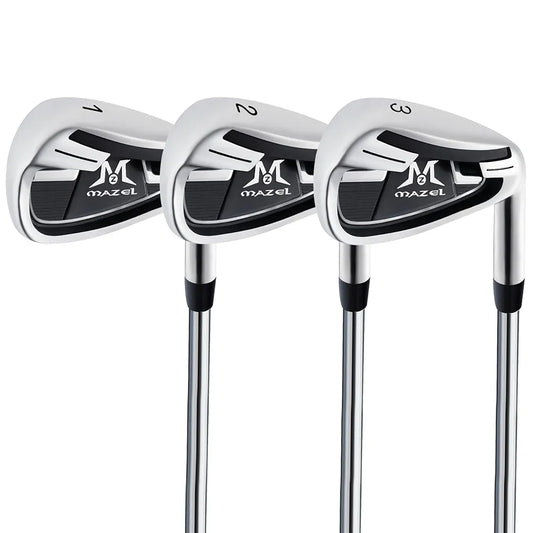 MAZEL Golf Individual Iron 1,2,3,4,5,6,7,8,9, Golf Iron with Steel Shafts for Right Handed Golfers