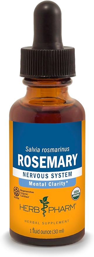 Herb Pharm Certified Organic Rosemary Liquid Extract, 1 Fl Oz (Packaging May Vary)