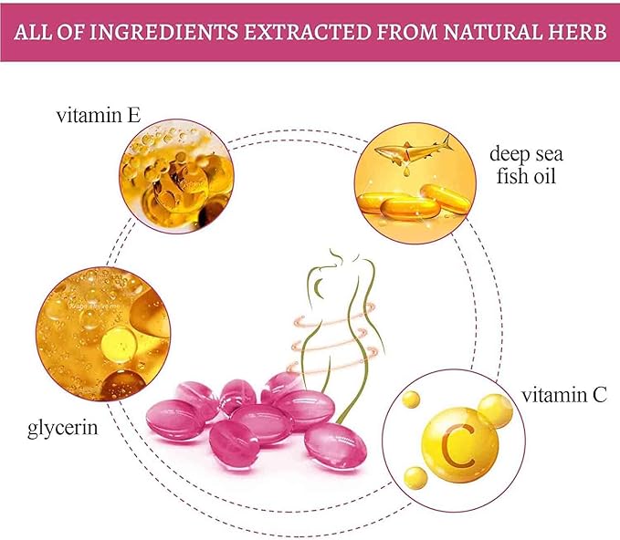 Instant Anti-Itch Detox Products, Capsulas, Firming Repair & Pink and Tender Natural Capsules, Capsulas (5Bag-B)