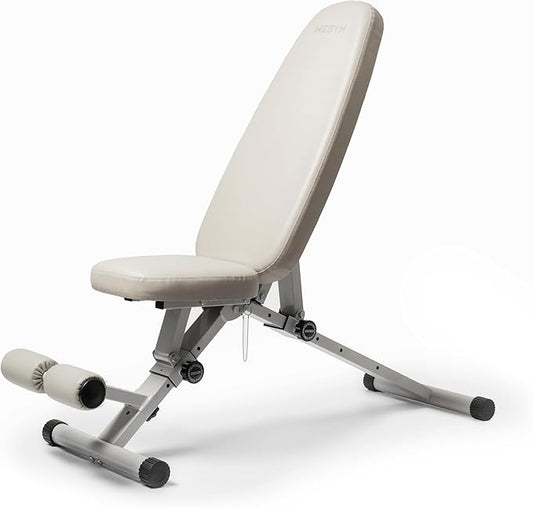 Fitness Bench, Adjustable, Collapsible, Comfortable, and Luxurious Home