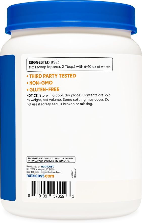Nutricost Dextrose Powder 2 LBS - Non-GMO, Gluten Free