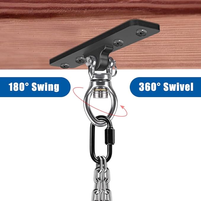 Kipika Heavy Bag Hanger - Heavy Duty Punching Bag Mount Steel Hanger Bracket, Ceiling Wall Mount Wood Beam Hook Holder for Boxing, Kickboxing, and Home Gym Fitness Equipment