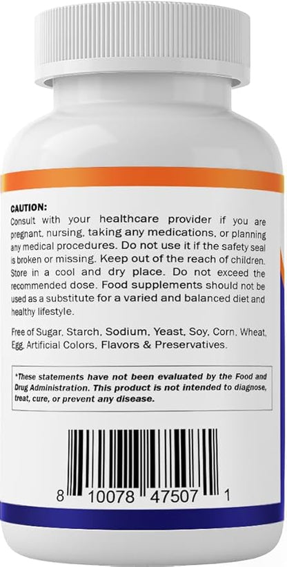 Vitamatic NAC Supplement N-Acetyl-L-Cysteine (NAC) with Milk Thistle 50:1 Extract - Supports Immune, Respiratory, Liver Health, 1200 mg per Serving, 120 Veg Capsules