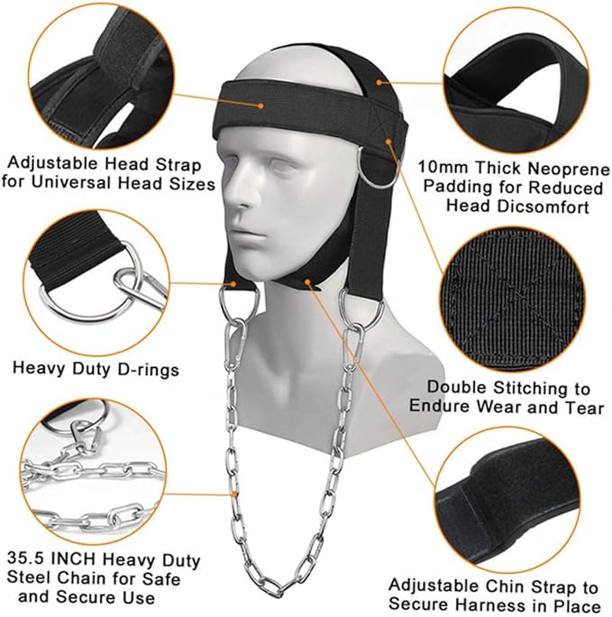 Toddmomy Shoulder Weight Training Neck Trainer Sports Headbands