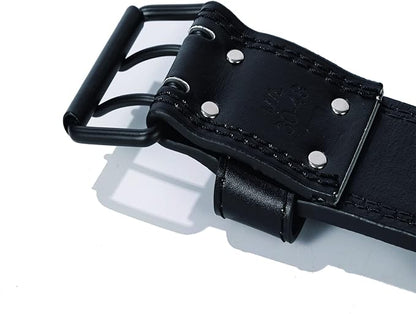 Genuine Leather Weight Lifting Belt for Men Double