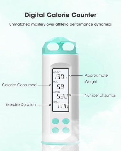 Cordless Weighted Jump Rope with Calorie Counter 9.85ft
