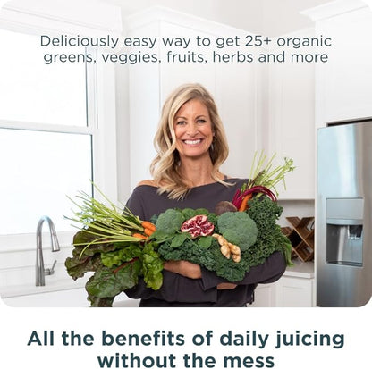 Ancient Nutrition Organic SuperGreens Powder with Probiotics, Organic Multivitamin Greens, Made from Real Fruits, Vegetables and Herbs, Digestive and Energy Support, 12 Servings, 3.6oz