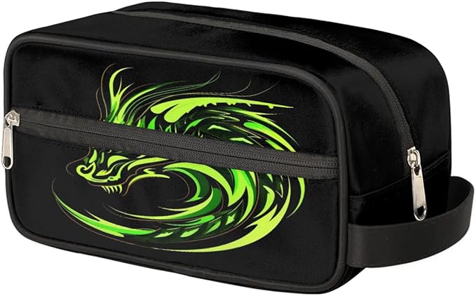Fire Dragon Hanging Toiletry Bag for Boy Men,Travel Cosmetic Bag,Waterproof Makeup Bag,Approved Hygiene Bag Shave Dopp Kit Organizer for Toiletries Shower Bathroom Carry-on Accessories Gifts