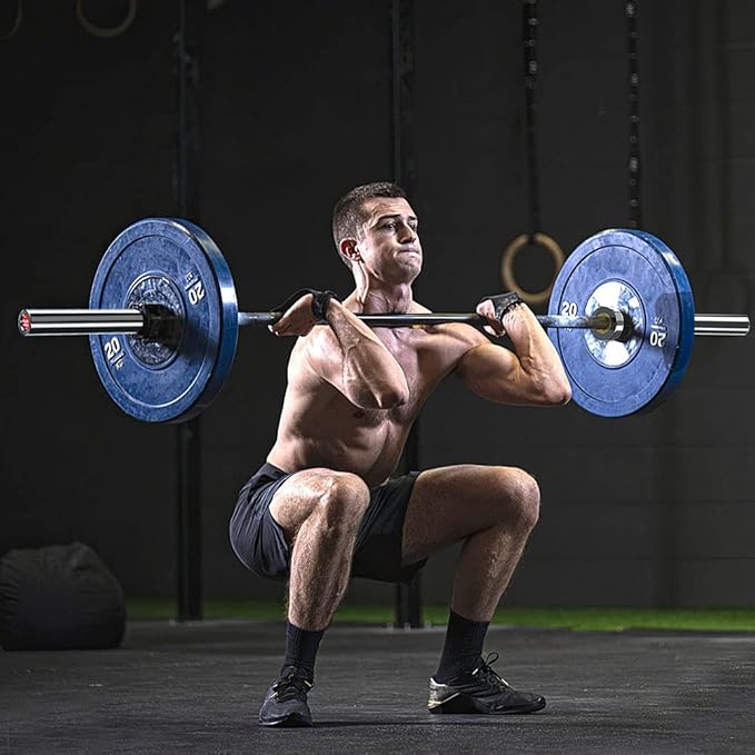 Elevens Olympic Barbell Training Curl Weight Bar 300LBS/330LBS/700LBS /1000LBS/1500LBS Capacity,Chrome