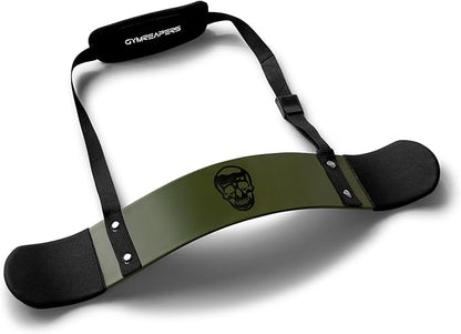 Gymreapers Bicep Arm Blaster -Thick Aluminum Support Bicep