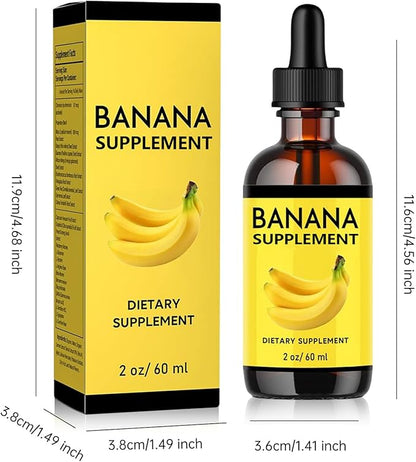 Banana Supplement Liquid Original Banana Extract Liquid for Women Gut Health 2 Pack