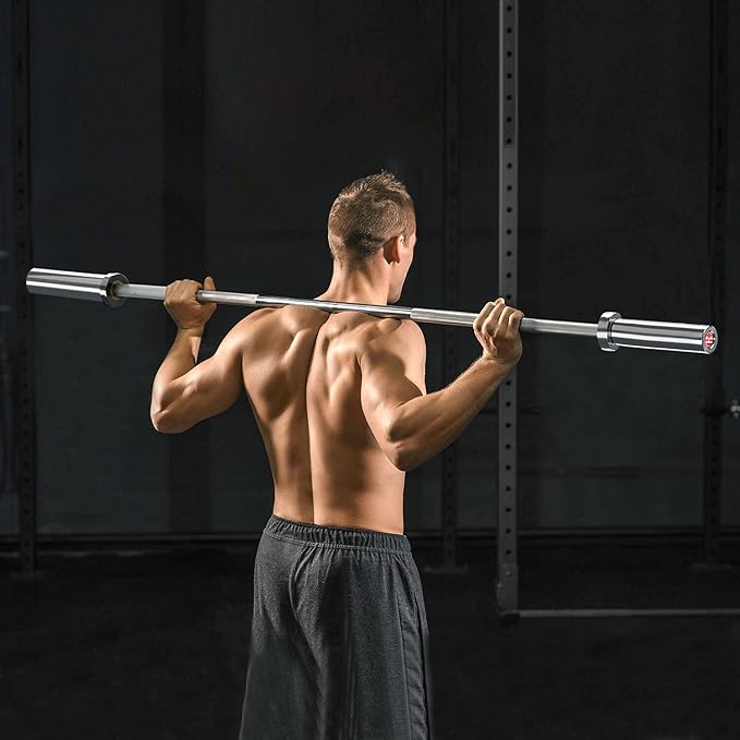 Olympic Barbell EZ Bar Curl Bar 4ft/5ft/7ft 2 Inch (300lb/330lb/400lb/700lb/1000lb/1500lb)