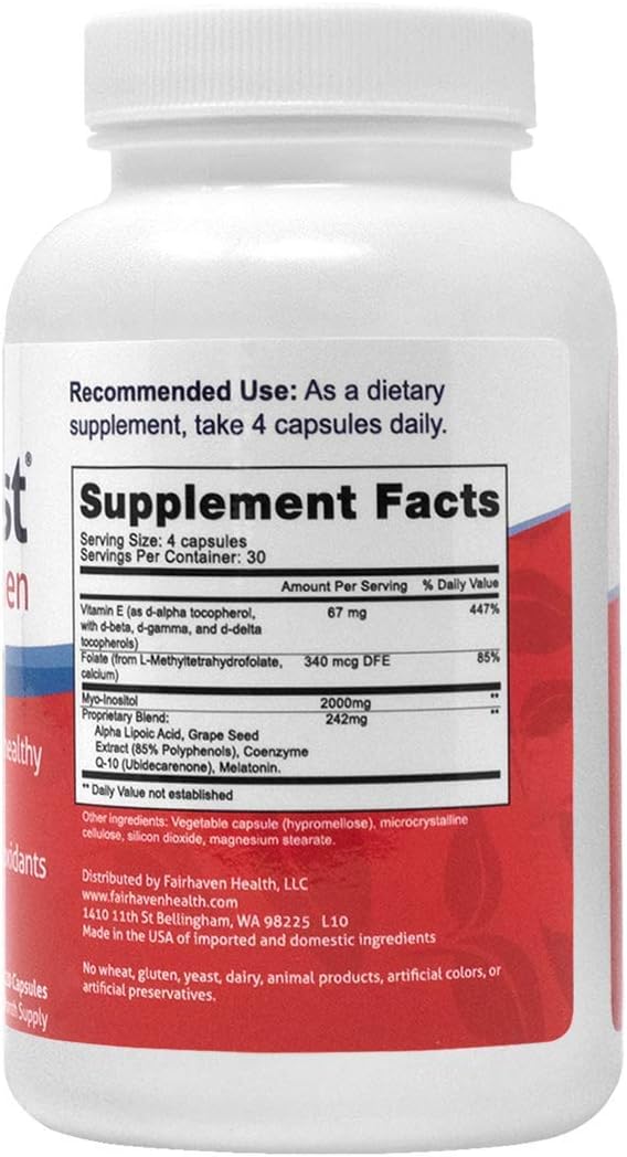 FertilAid for Women & Ovaboost Combo, Female Fertility Supplement & Natural Fertility Vitamin with Myo-Inositol, Vitex & Vitamins to Support Ovulation, Cycle Regularity & Egg Quality, 1 Month Supply
