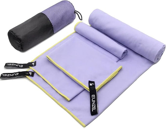 Eunzel Quick Dry Camping Towel 3 Size 1 Pack,Fast