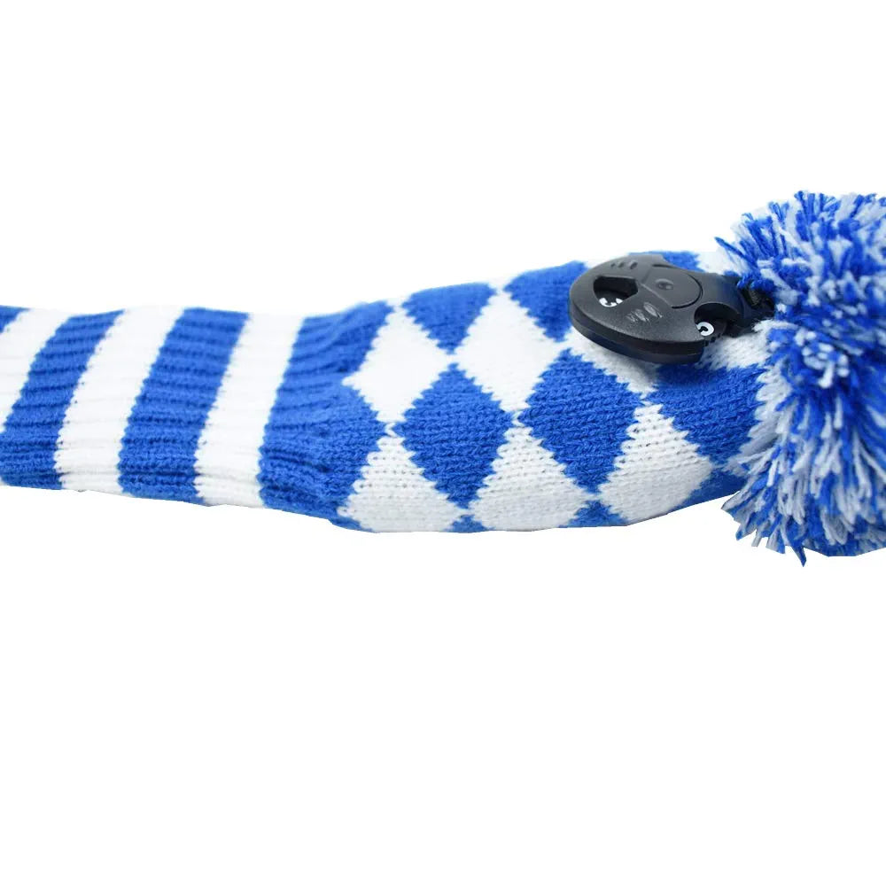 Stripes Knitted Golf Club Head Covers 3 Piece Set 1 3 5 Driver and Fairway HeadCovers Fits 460cc Drivers