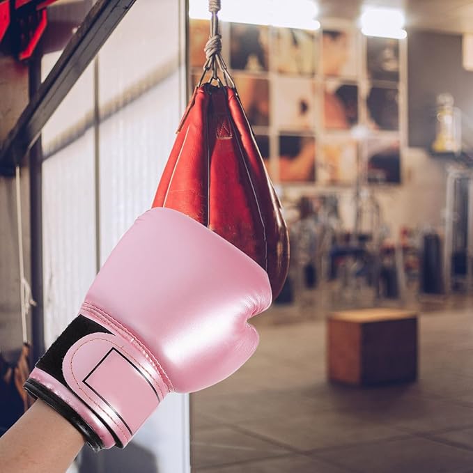 Garneck Kids Boxing Gloves Training Gloves Training Mitts Junior Punch PU Leather Sponge Filled for Toddler and Youth Red
