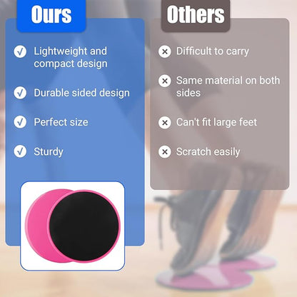 Exercise Sliders, Core Sliders for Working Out, Dual