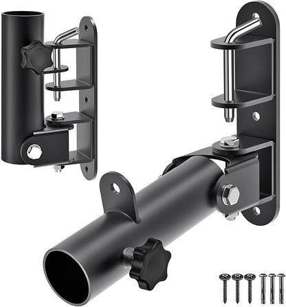 Kipika Wall Mount Landmine Attachment for 1" Standard Bar and 2" Olympic Bars - Heavy Duty T-Bar Row Platform with Swivel - Ideal for Home Gym Workouts
