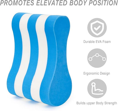 NEAGLORY 5-Piece Aquatic Exercise Set - Pool Fitness Equipment with Foam Water Dumbbell, Swim Kickboard, Pull Buoy, Aquatic Swim Belt