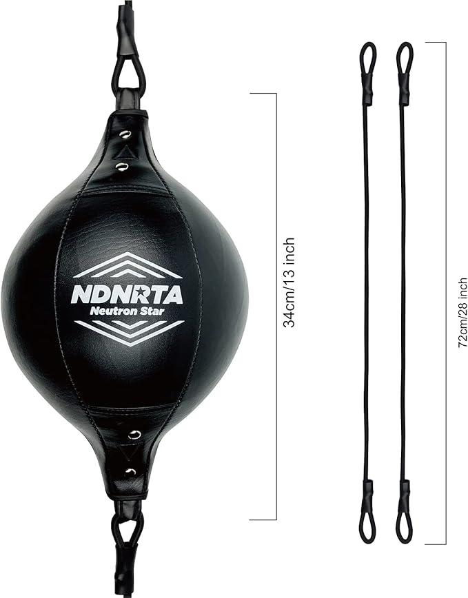 Double End Bag, (Classic Style Upgraded),Improve Reaction Speed, Boxing Equipment, Durable, Double End Punching Bags, Home Gym, Floor to Ceiling, for Boxing (Shipped from The U.S)