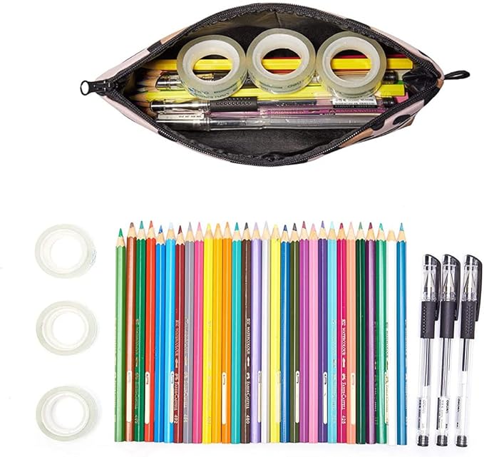 Cosmetic Bags for Women Makeup Bag Large Capacity Purse Travel Toiletry Zipper Storage Pouch Make up Brushes Organizer for Gifts (Black, Square)