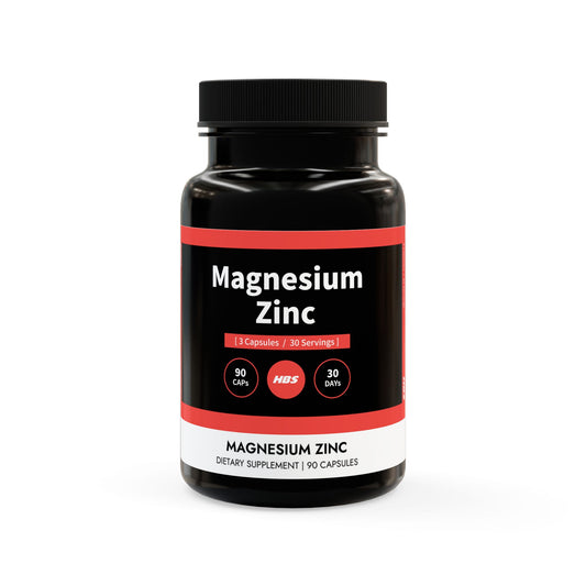 HBS, Magnesium Zinc Supplement (90 Vegetable Capsules)