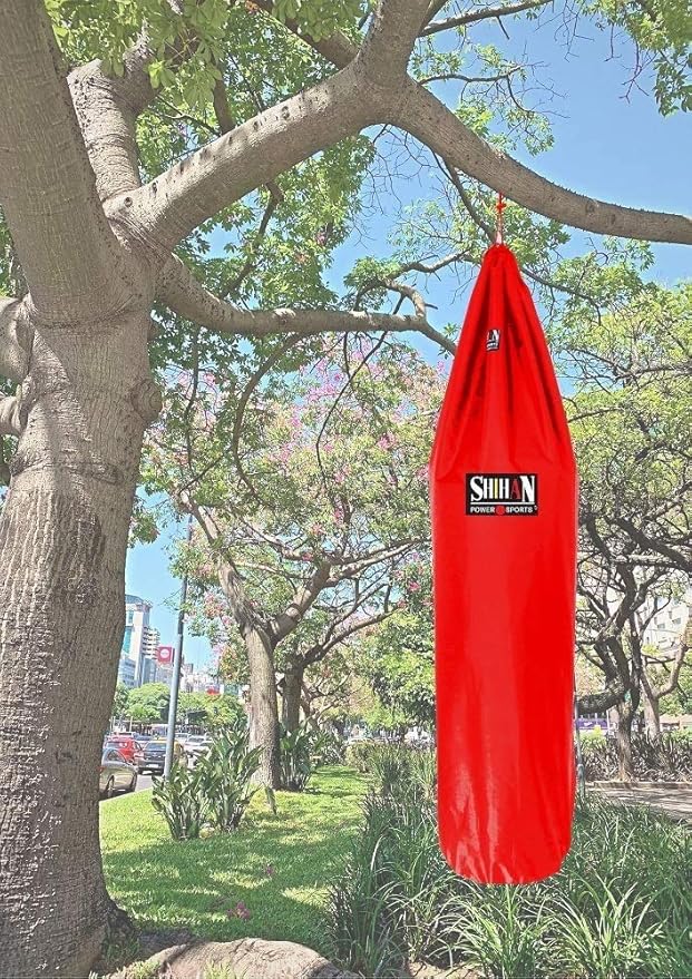 SHIHAN Power Sports Boxing Bag Cover Waterproof RED 5-6ft x 24inch Diameter Large Bag Punch Bag Outdoor Protection for Your Boxing Bag Ideal for freestanding Strike Bags