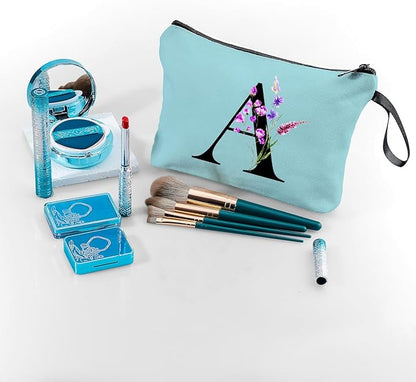 SEAMOON Maid of Honor Friendship Birthday Gifts for Women Her Aunt Sister Bridesmaid Coworkers Bride Personalized Makeup Cosmetic bag with Mirror Mothers Day Christmas Graduation A