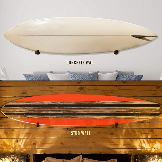 Yes4All Heavy Duty Steel Wall Mount Paddle Board Racks, Surfboard Holder, Suitable for Both Indoor and Outdoor Storage