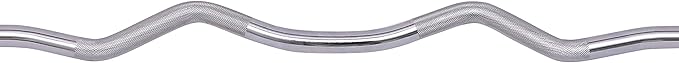 Signature Fitness Standard Olympic Super Curl Barbell Curl 48 inch