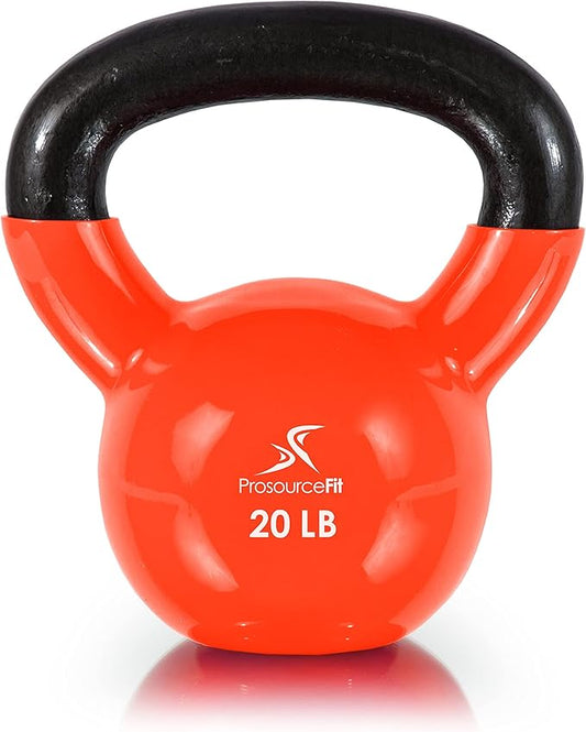 ProsourceFit Vinyl Coated Cast Iron Kettlebells for Full
