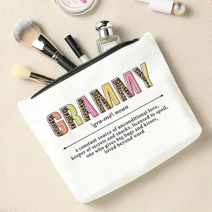 Grammy Makeup Bag - Cosmetic Bag for Grandma Gifts, Mother's Day & More