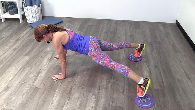 Gliding Discs for Working Out - Exercise Sliders 1 Pair, 4 Streaming