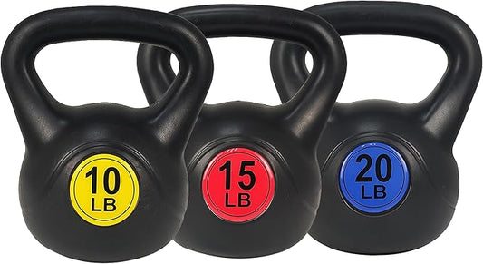 Sporzon! Wide Grip Kettlebell Exercise Fitness Weight Set