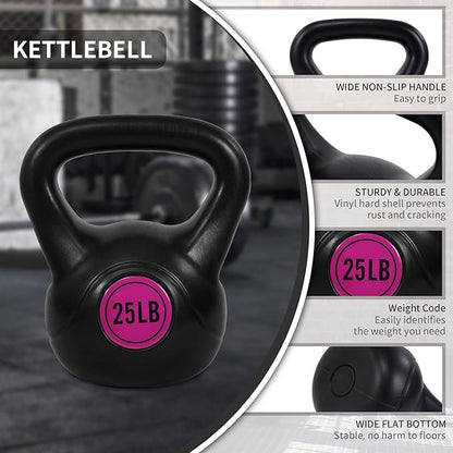 Sporzon! Wide Grip Kettlebell Exercise Fitness Weight Set