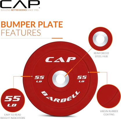 CAP Barbell Rubber Olympic Bumper Plate