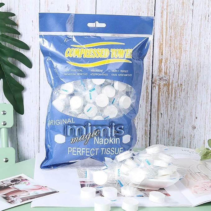 Compressed Towels, Darate 100PCS Portable Disposable Towels - (100PCS)