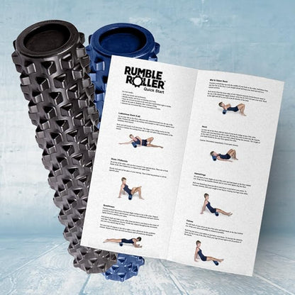 RumbleRoller Original Textured Foam Roller - Deep Tissue 12" Compact