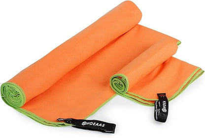 HOEAAS 2 Pack Microfiber Camping Towels
