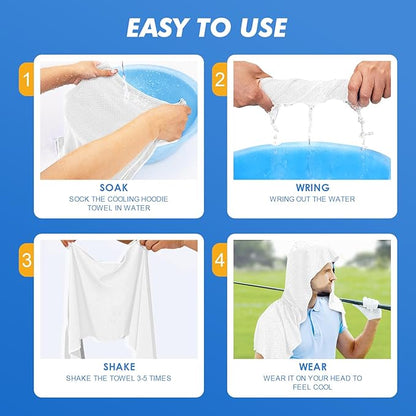 Cooling Hoodie Towels for Neck and Face 50 Sun
