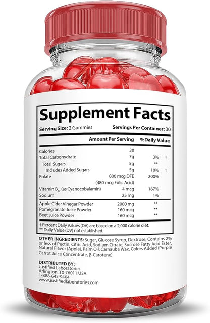 Trim Tummy Keto ACV Gummies Extreme 2000MG Trim Tummy Keto Gummies Apple Cider Vinegar Formulated with Pomegranate Beet Juice Powder B12 Vegan Non GMO 60 Gummys