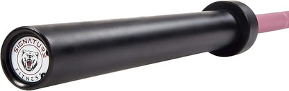 Signature Fitness Olympic Cerakote Barbell – for Home 190K PSI 1,500-Pound Capacity,