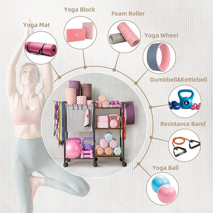Yoga Mat Storage Rack Home Gym Equipment Storage